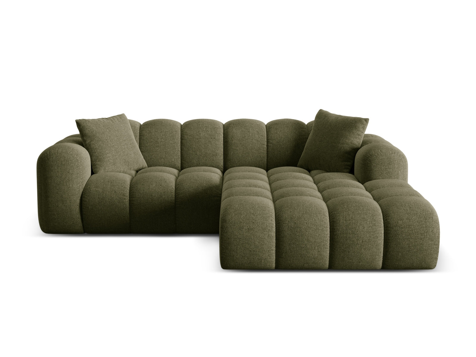 3-Sitzer Ecksofa rechts Treno in Green-Eden präsentiert im Onlineshop von KAQTU Design AG. Ecksofa rechts ist von Cosmopolitan Design