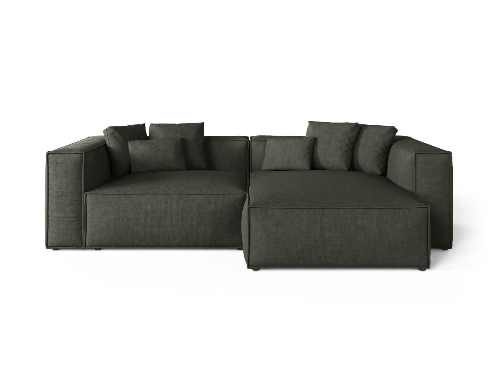 3-Sitzer Ecksofa rechts Aveiro in Moss Green-Liberty präsentiert im Onlineshop von KAQTU Design AG. Ecksofa rechts ist von Cosmopolitan Design