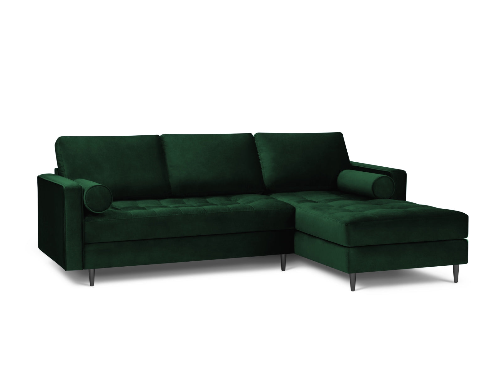 4-Sitzer Ecksofa rechts Aspen in Bottle Green-Salvador präsentiert im Onlineshop von KAQTU Design AG. Ecksofa rechts ist von Cosmopolitan Design