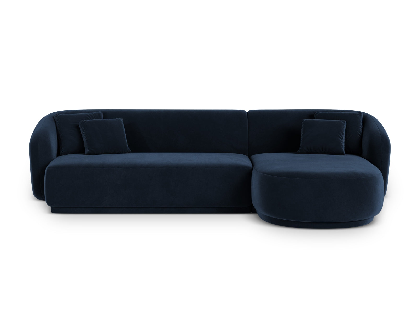 4-Sitzer Ecksofa rechts Gomera in Royal Blue-Salvador präsentiert im Onlineshop von KAQTU Design AG. Ecksofa rechts ist von Cosmopolitan Design