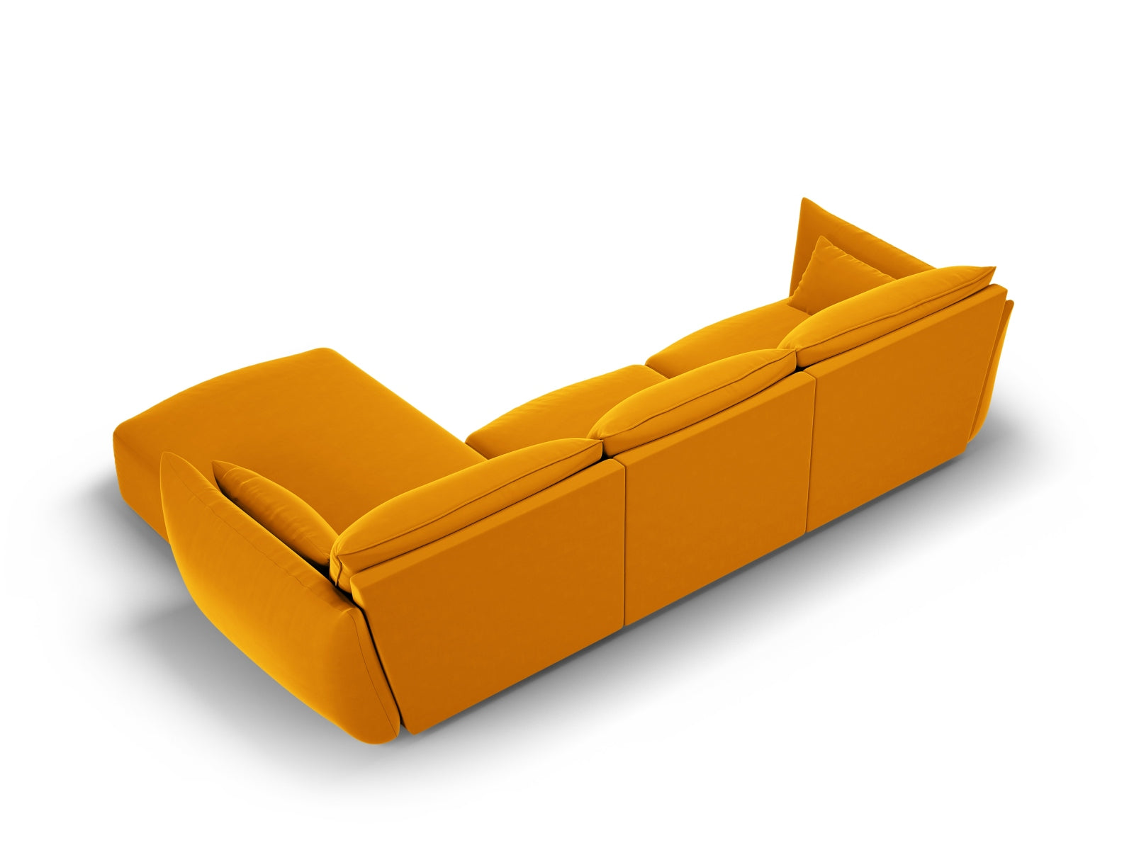 Modernes 4-Sitzer Ecksofa rechts Matera von Cosmopolitan Design, ideal für gemütliche Stunden und stilvolle Einrichtung.