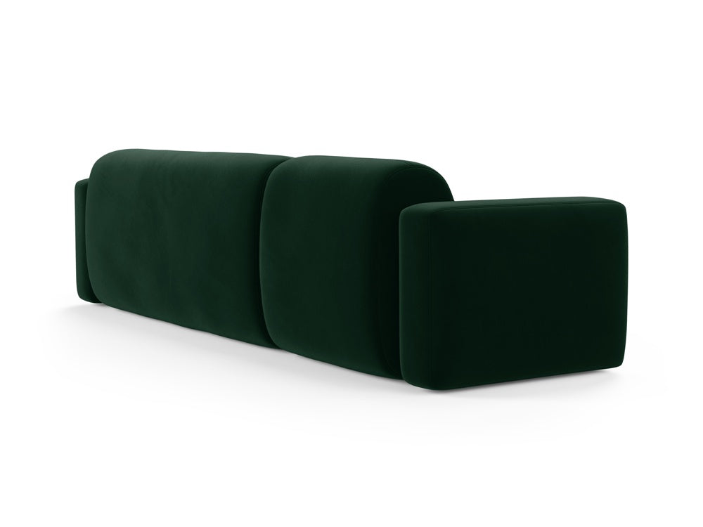 Strino Velour Modular Ecksofa rechts 3 Sitzer in Bottle Green präsentiert im Onlineshop von KAQTU Design AG. Ecksofa rechts ist von Cosmopolitan Design