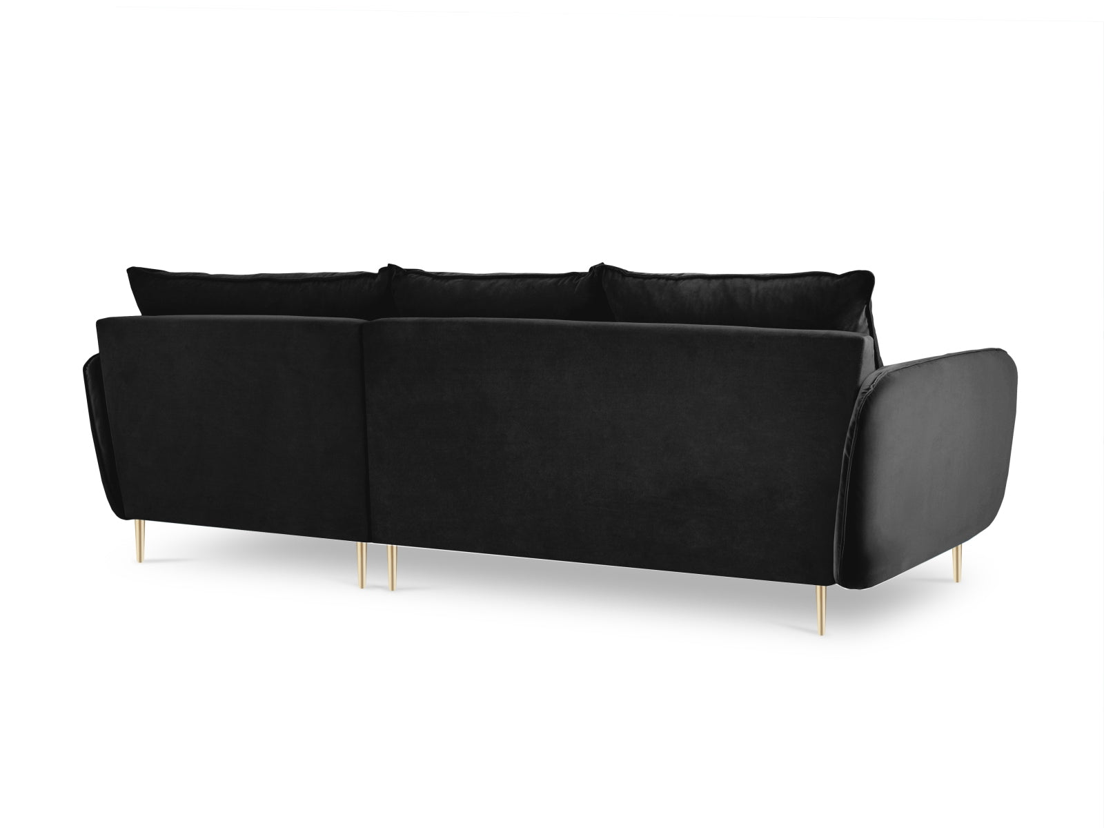 Elegantes Vienna Velour Ecksofa rechts 5 Sitzer 170cm von Cosmopolitan Design. Hochwertiges Velour, optimaler Komfort und zahlreiche Farben für Ihr Zuhause.