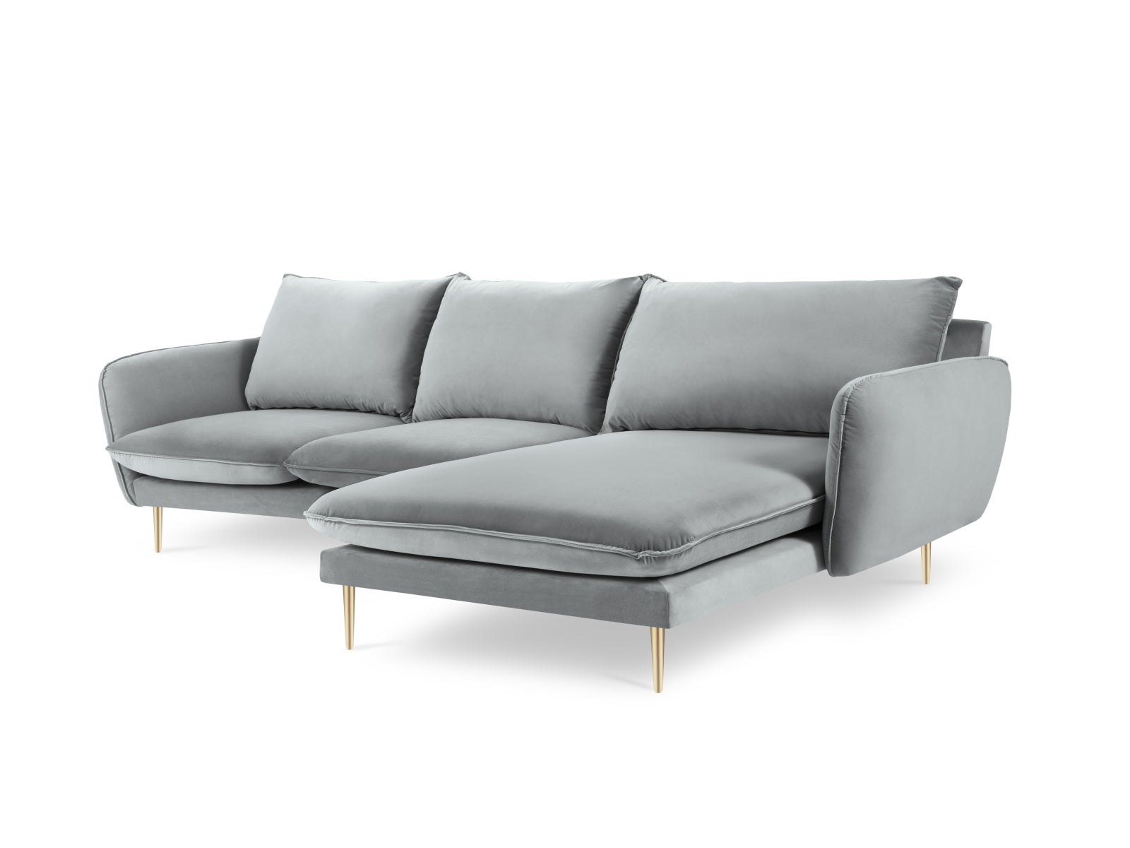 Stilvolles 5-Sitzer Ecksofa in luxuriösem Velour, perfekt für gesellige Abende. Hochwertige Verarbeitung und zahlreiche Farboptionen für Ihr Zuhause.