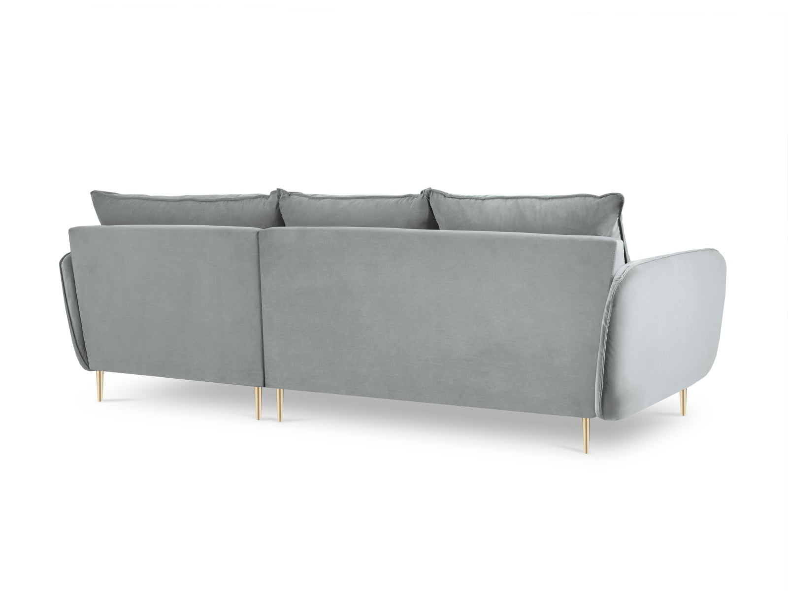 Elegantes 5-Sitzer Ecksofa aus Velour, ideal für Ihr Wohnzimmer. Hoher Komfort, pflegeleicht und in verschiedenen Farben erhältlich.