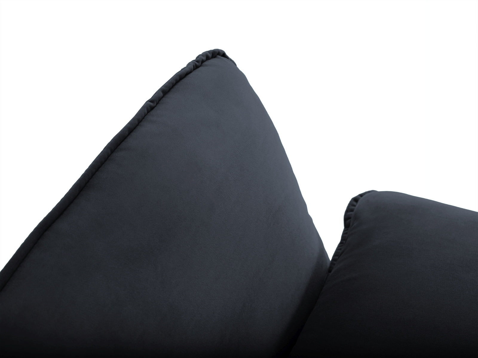 Elegantes Vienna Velour Ecksofa rechts 5 Sitzer 170cm von Cosmopolitan Design. Hochwertiges Velour, optimaler Komfort und zahlreiche Farben für jeden Wohnstil.