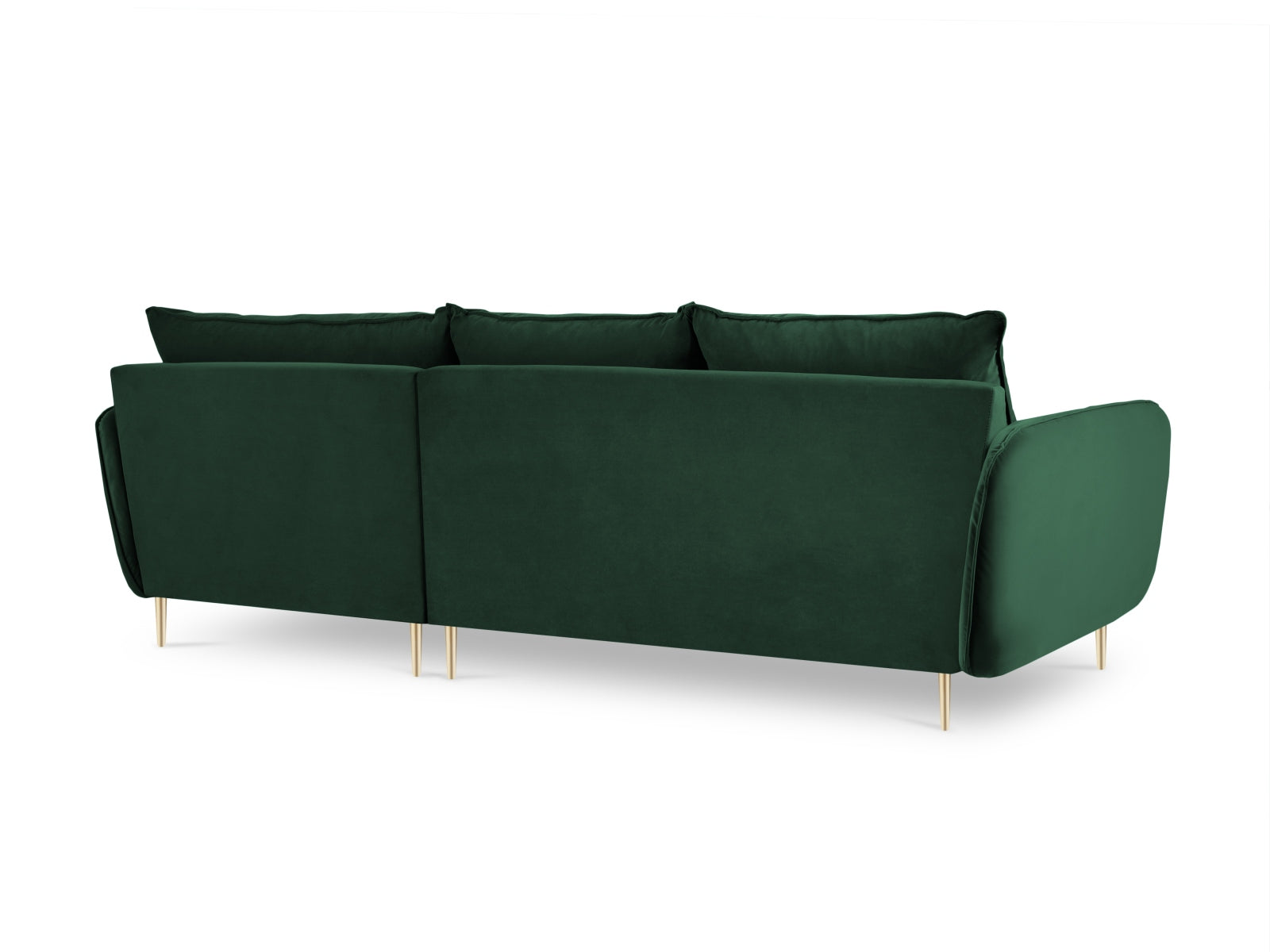 Elegantes Vienna Velour Ecksofa rechts 5 Sitzer 170cm von Cosmopolitan Design. Hochwertiges Velour, optimaler Komfort und zahlreiche Farben für Ihr Zuhause.