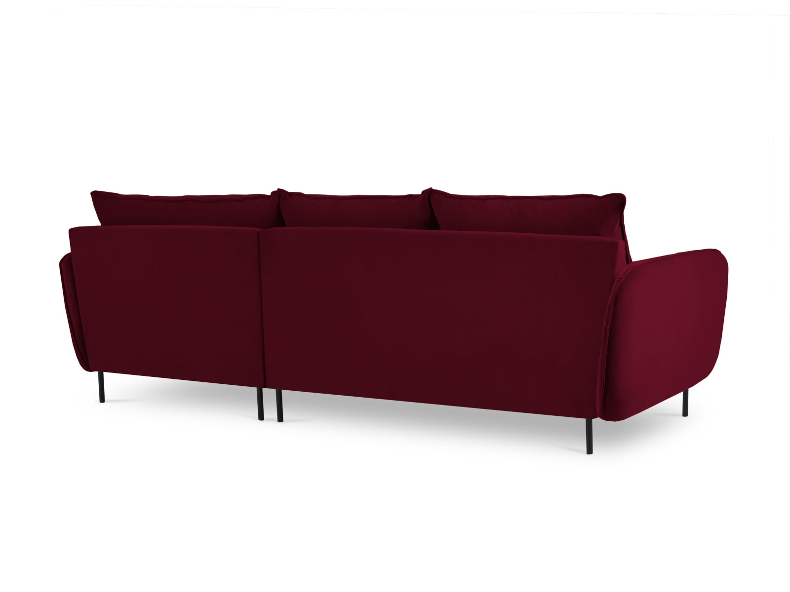 Elegantes Vienna Velour Ecksofa rechts 5 Sitzer 170cm von Cosmopolitan Design. Hochwertige Materialien, großzügige Sitzfläche und stilvolle Farben für Ihr Zuhause.