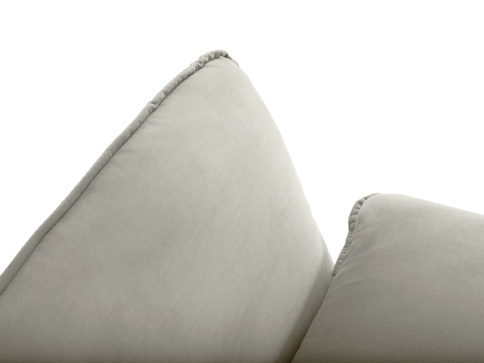 Elegantes Vienna Velour Ecksofa rechts 5 Sitzer 170cm von Cosmopolitan Design. Hochwertiges Velour, optimaler Komfort und zahlreiche Farben für Ihr Zuhause.