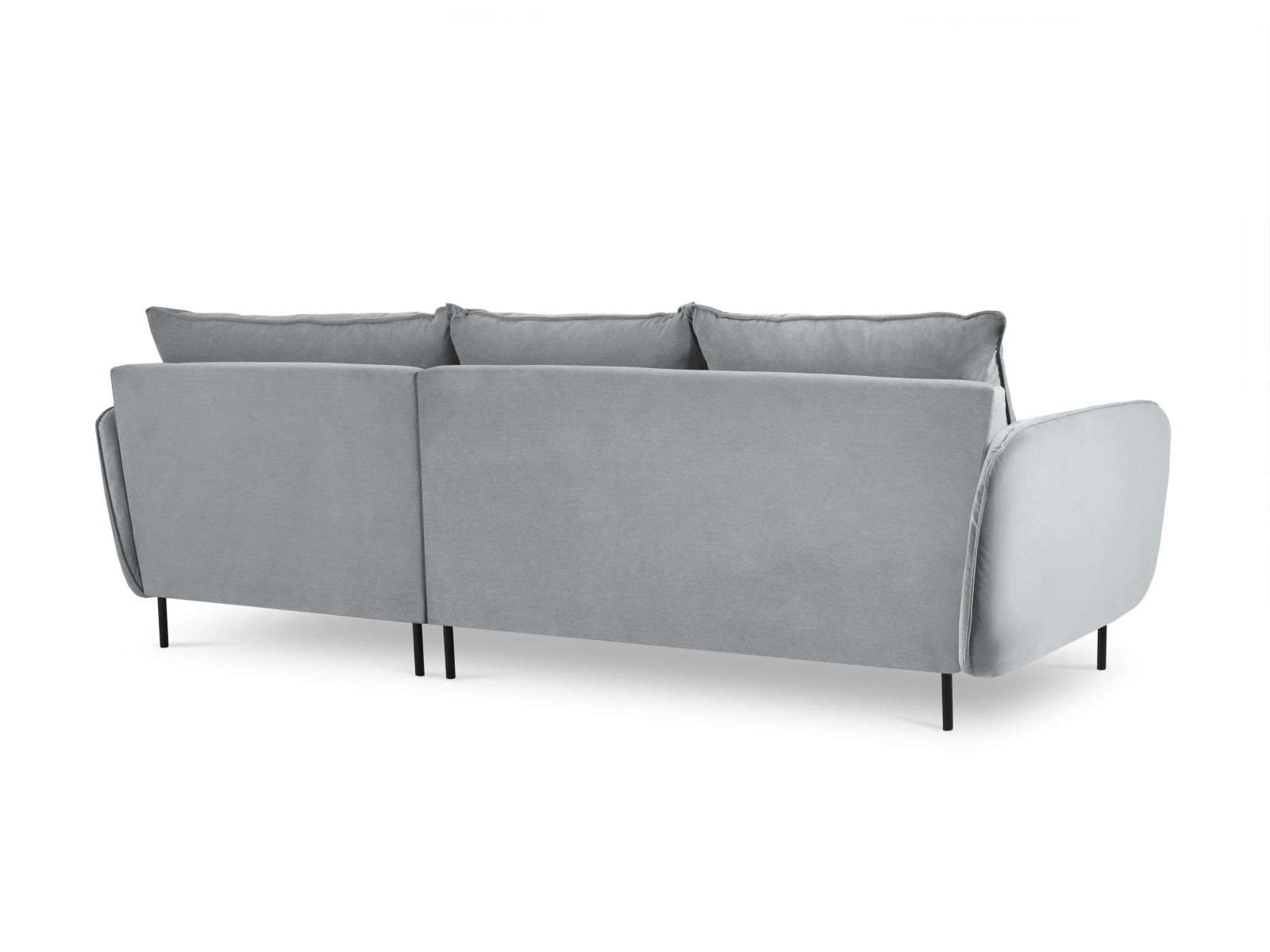 Elegantes Vienna Velour Ecksofa rechts 5 Sitzer 170cm von Cosmopolitan Design. Hochwertiges Velour, optimaler Komfort und zahlreiche Farben für Ihr Zuhause.