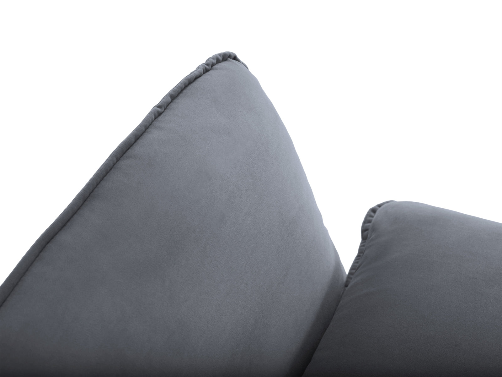 Elegantes Vienna Velour Ecksofa rechts 5 Sitzer 170cm von Cosmopolitan Design. Hochwertiges Velour, optimaler Komfort und zahlreiche Farben für Ihr Zuhause.