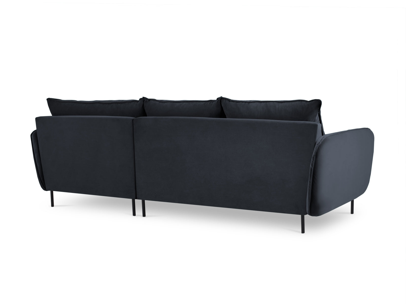 Elegantes Vienna Velour Ecksofa rechts 5 Sitzer 170cm von Cosmopolitan Design. Hochwertiges Velour, optimaler Komfort und zahlreiche Farben für Ihr Zuhause.