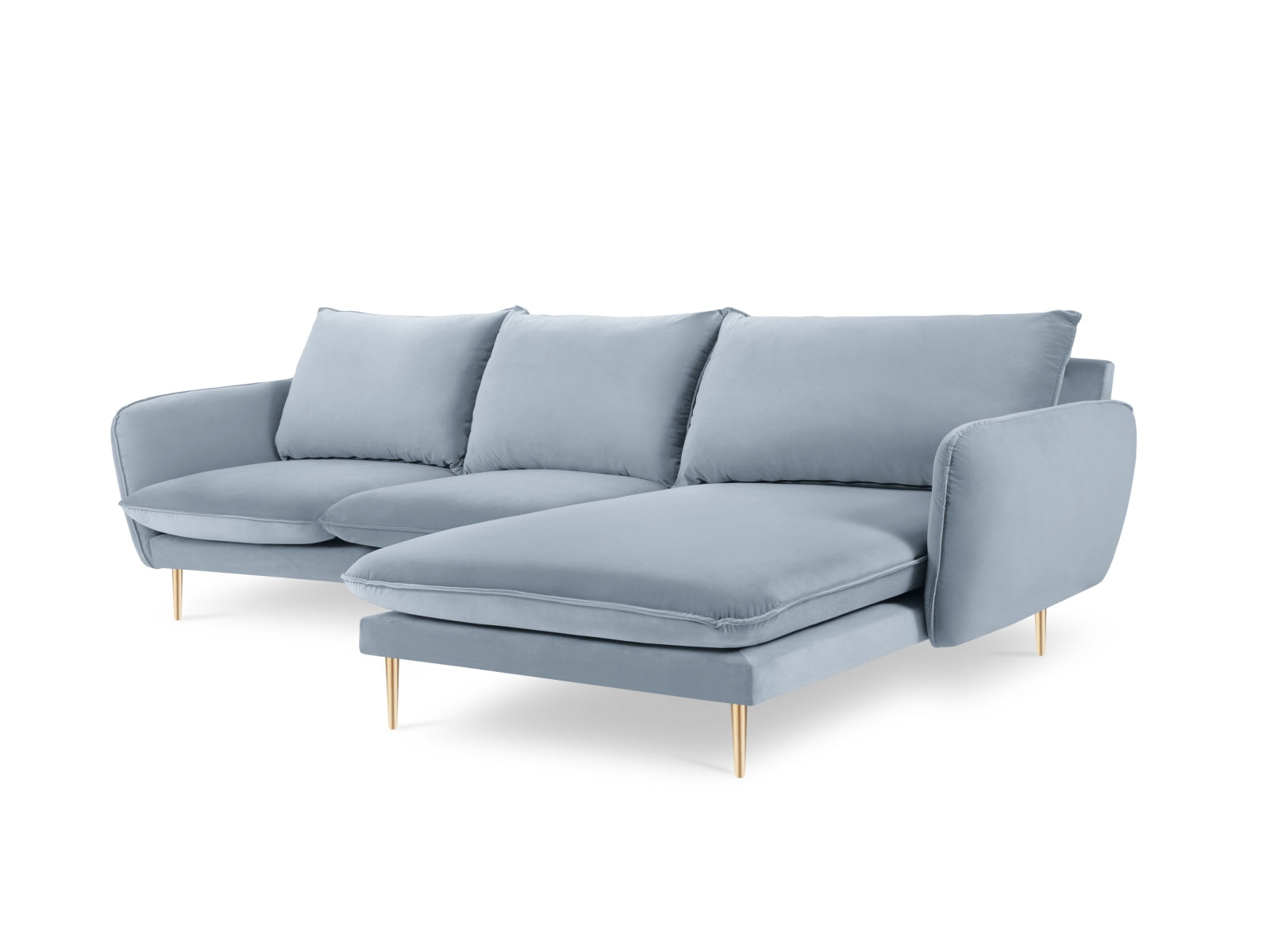 Stilvolles Vienna Velour Ecksofa für 5 Personen, 170 cm, vereint Komfort und Eleganz. Perfekt für jedes Wohnzimmer, in verschiedenen Farben erhältlich.
