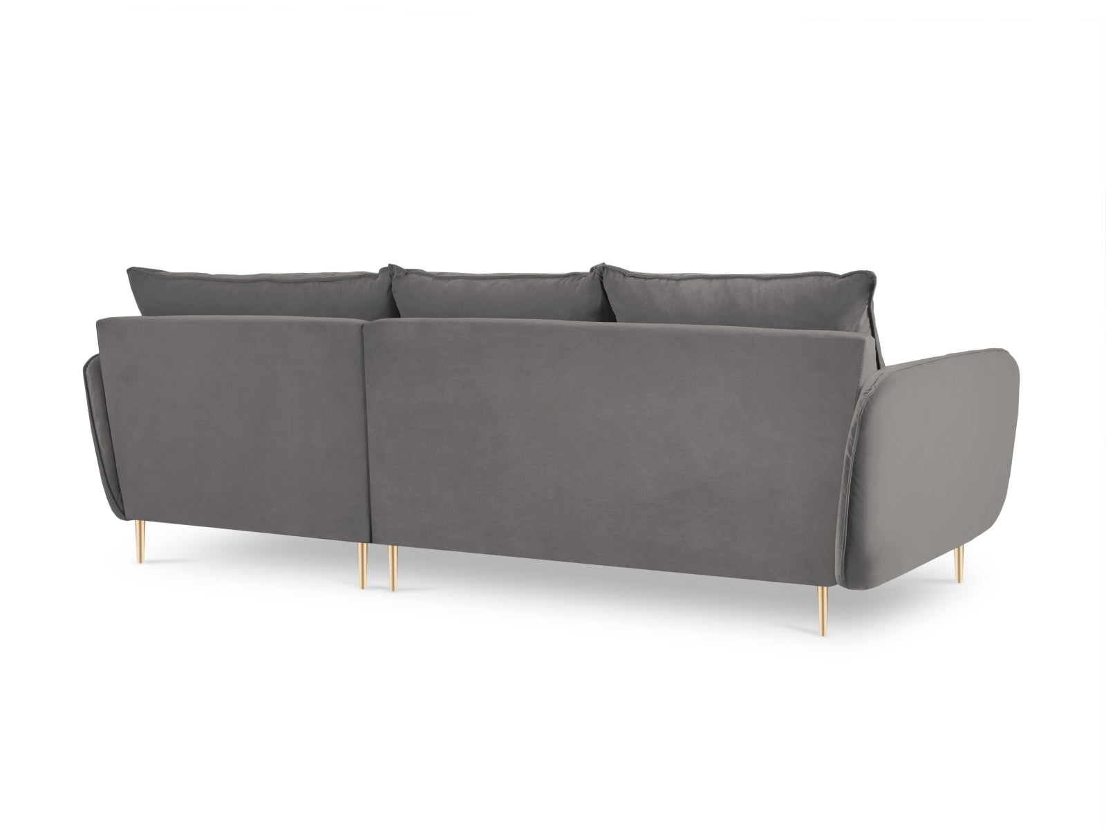 Elegantes 5-Sitzer Ecksofa aus Velour, ideal für Ihr Wohnzimmer. Hoher Komfort, pflegeleicht und in verschiedenen Farben erhältlich.