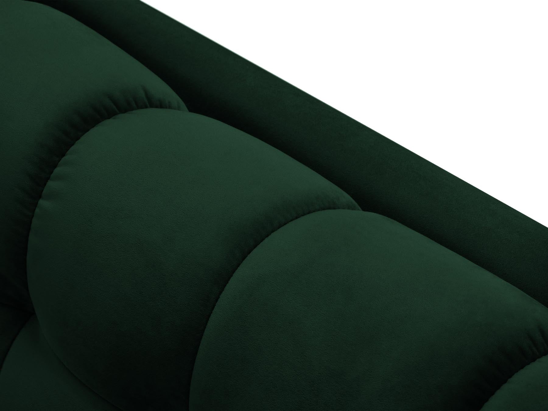 5-Sitzer Ecksofa rechts Bali in Bottle Green-Bluvel präsentiert im Onlineshop von KAQTU Design AG. Ecksofa rechts ist von Cosmopolitan Design