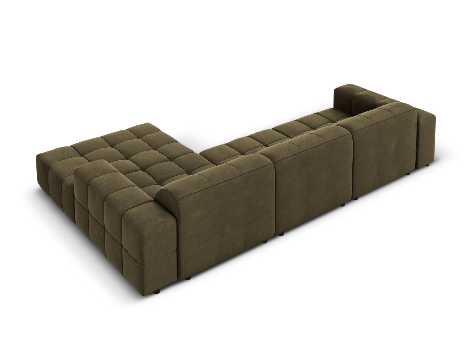 Chicago Velour Ecksofa rechts 4 Sitzer 166cm in Green präsentiert im Onlineshop von KAQTU Design AG. Ecksofa rechts ist von Cosmopolitan Design