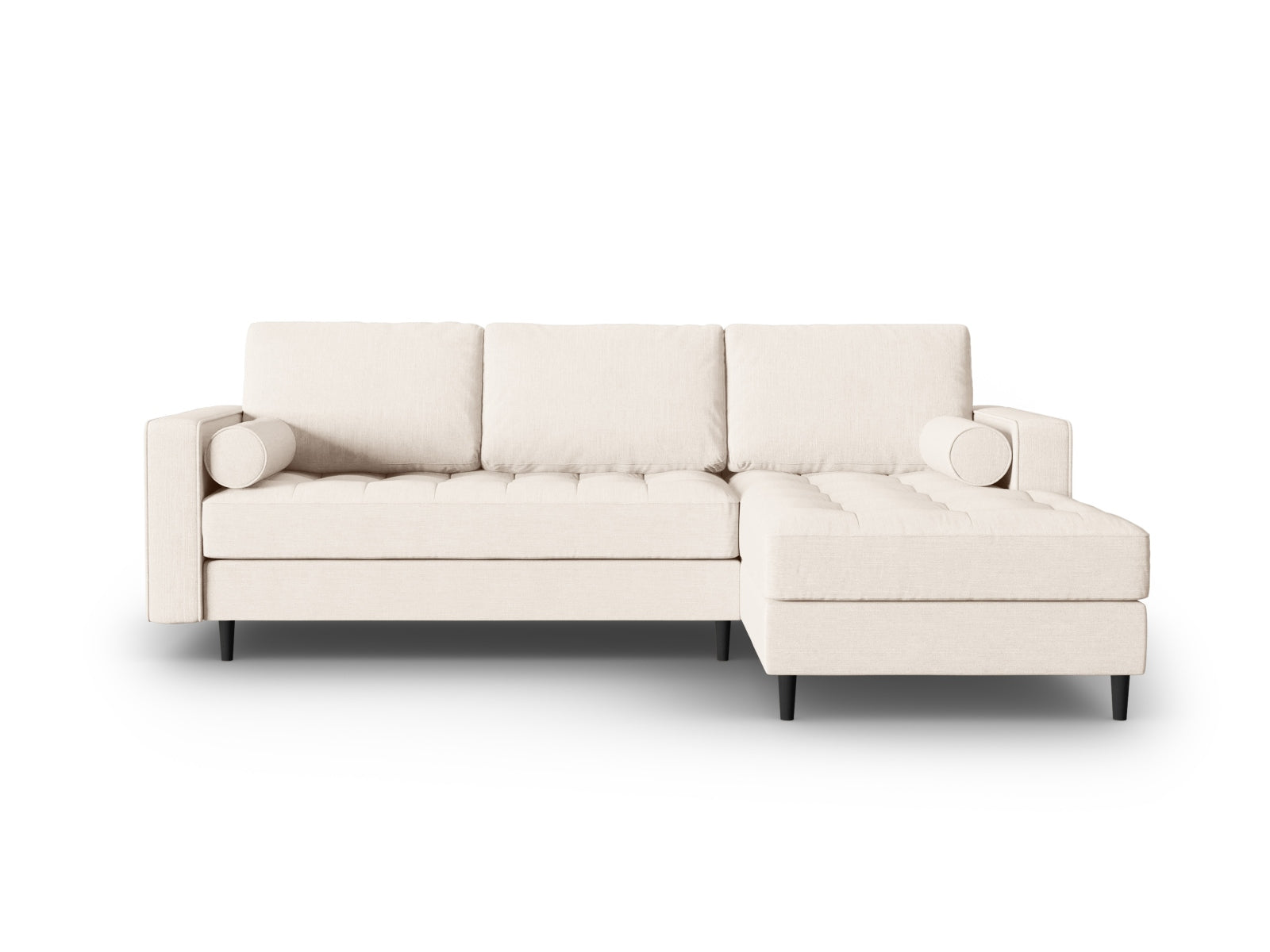 4-Sitzer Ecksofa rechts Aspen in Light Beige-Melva präsentiert im Onlineshop von KAQTU Design AG. Ecksofa rechts ist von Cosmopolitan Design