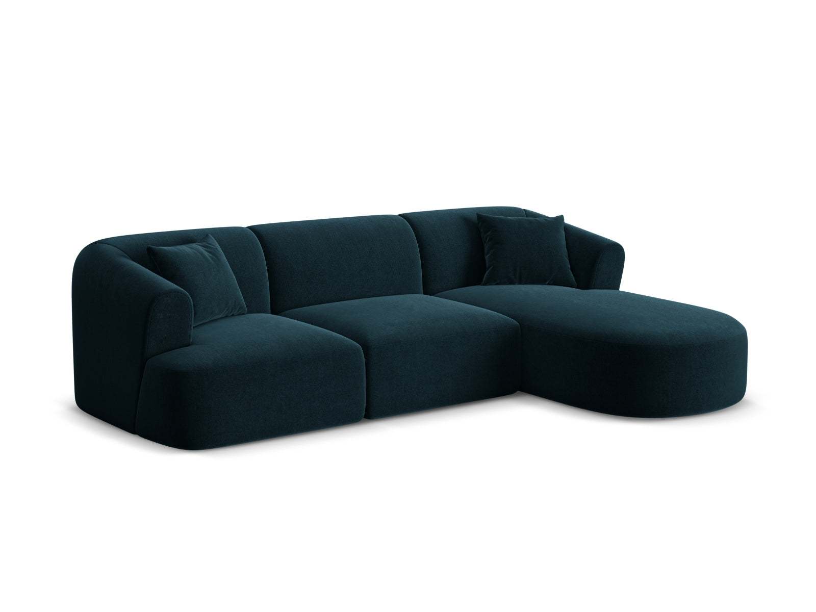 Erleben Sie das elegante Campi Velour Modular Ecksofa rechts 4 Sitzer von Cosmopolitan Design – ideal für Ihr modernes Zuhause, flexibel und komfortabel.