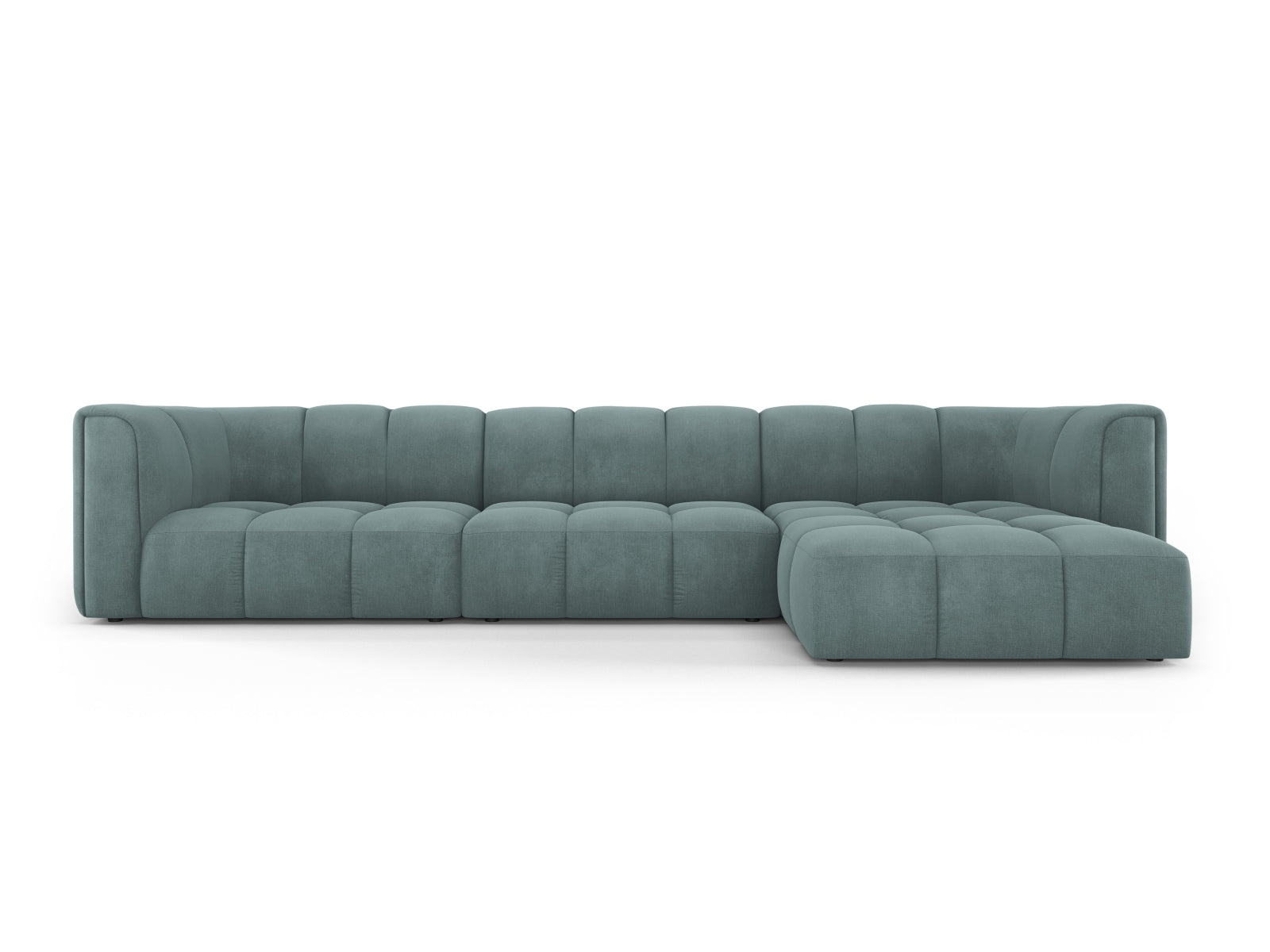 5-Sitzer Ecksofa rechts Moritz in Sea Green-Rebel präsentiert im Onlineshop von KAQTU Design AG. Ecksofa rechts ist von Cosmopolitan Design
