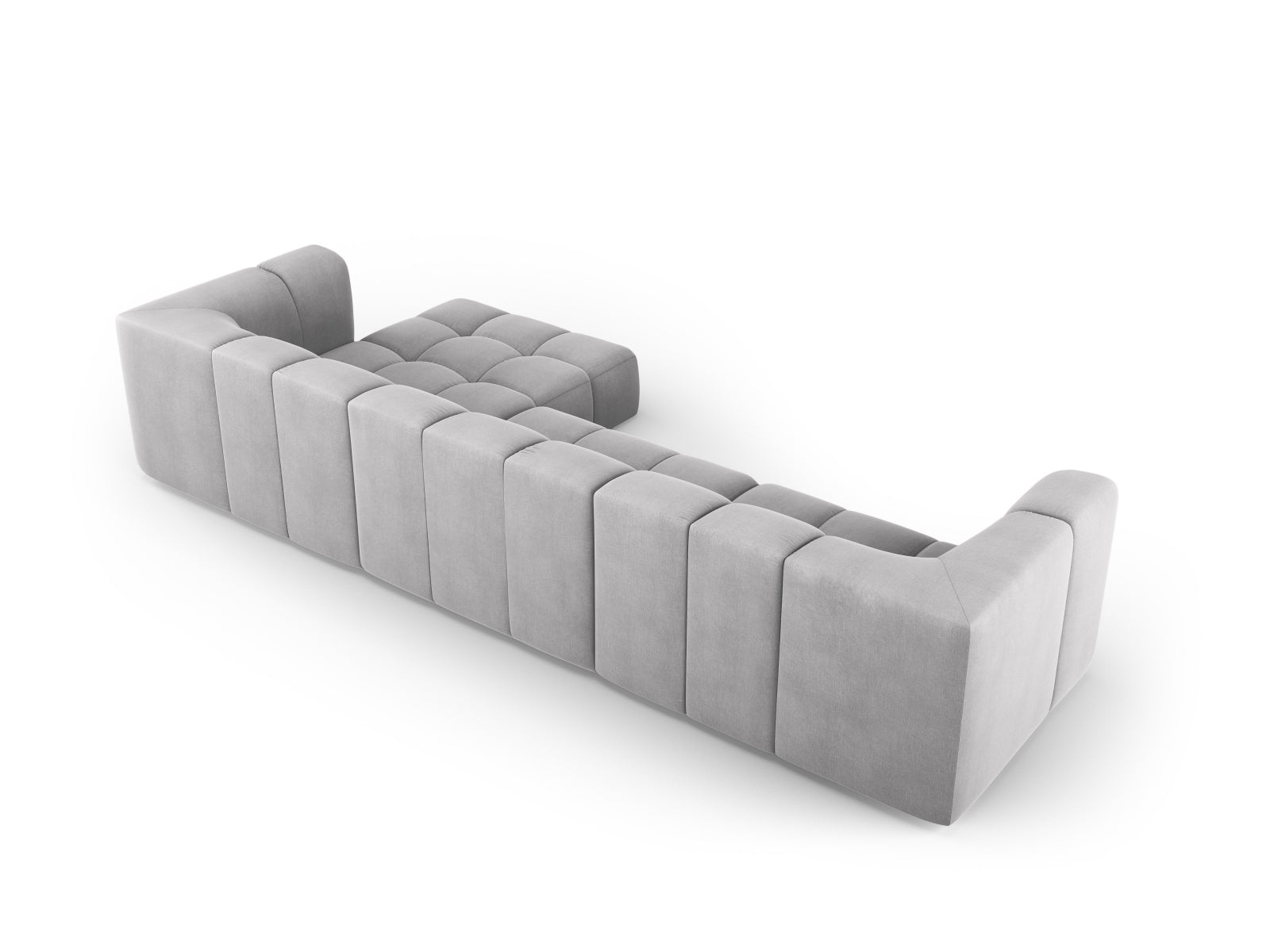 5-Sitzer Ecksofa rechts Moritz in Light Grey-Rebel präsentiert im Onlineshop von KAQTU Design AG. Ecksofa rechts ist von Cosmopolitan Design