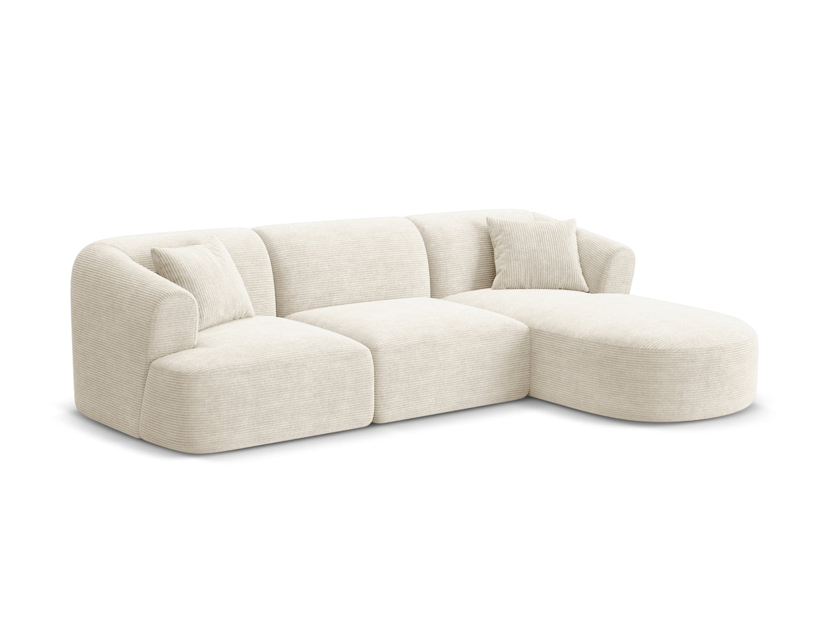 4-Sitzer Ecksofa rechts Campi in Ivory-Lincoln D präsentiert im Onlineshop von KAQTU Design AG. Ecksofa rechts ist von Cosmopolitan Design