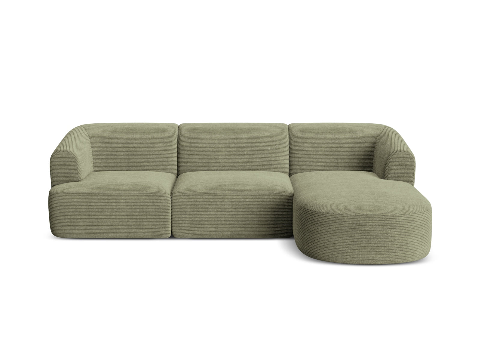 Erleben Sie das Campi Modular Ecksofa rechts von Cosmopolitan Design – ein stilvolles 4-Sitzer Sofa, das Flexibilität und modernen Komfort vereint.