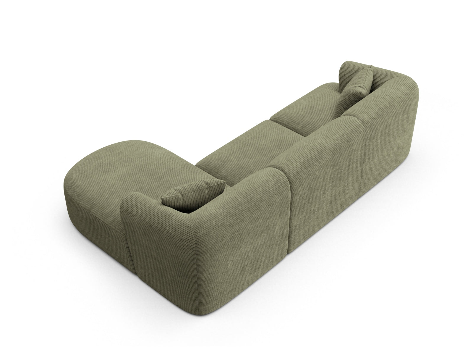 Entdecken Sie das Campi Modular Ecksofa rechts von Cosmopolitan Design – ein elegantes 4-Sitzer Sofa, das modernen Stil und vielseitige Anpassungsmöglichkeiten bietet.