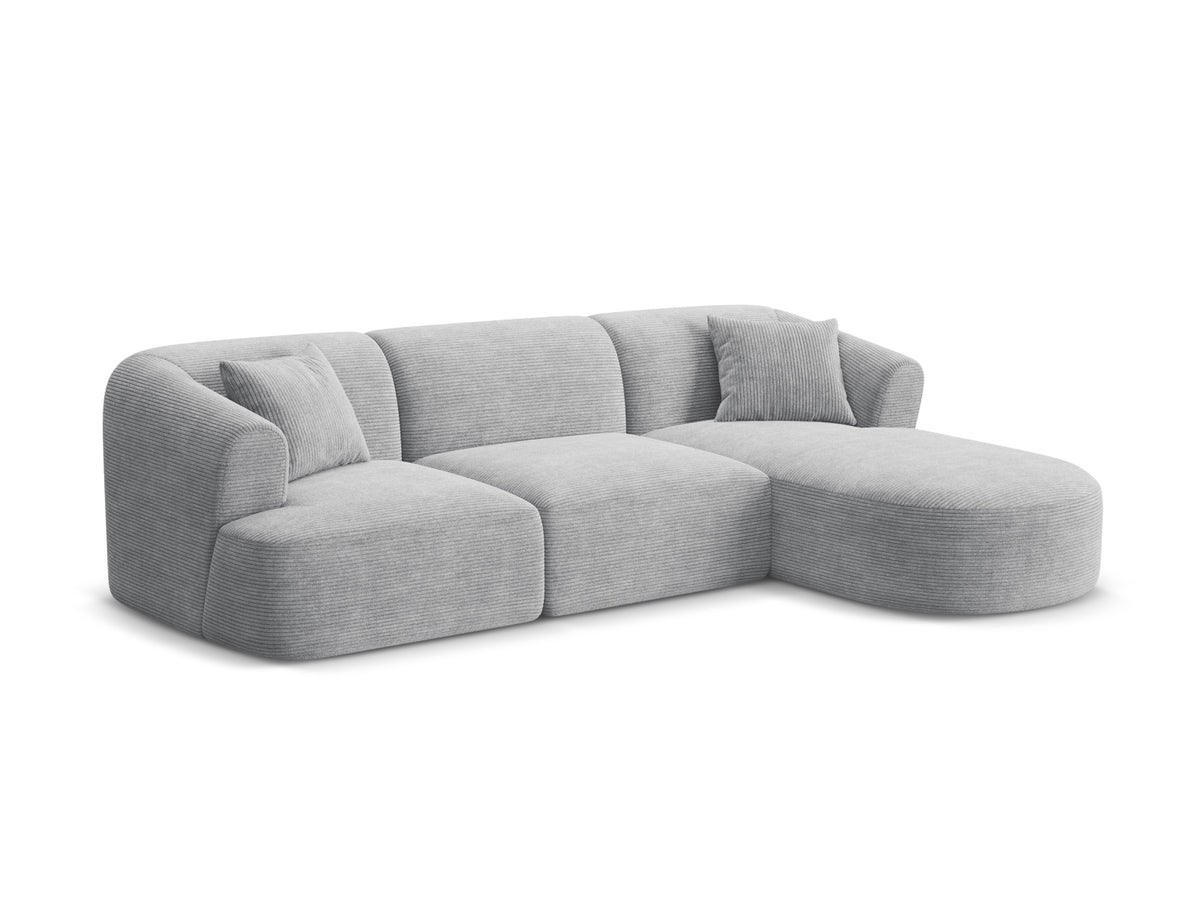 4-Sitzer Ecksofa rechts Campi in Silver-Lincoln D präsentiert im Onlineshop von KAQTU Design AG. Ecksofa rechts ist von Cosmopolitan Design