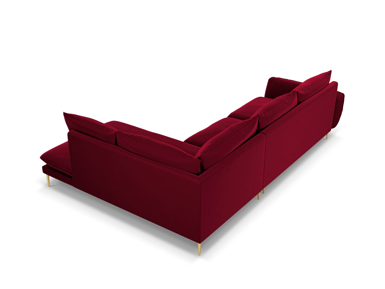 Erleben Sie das Vienna Velour Ecksofa rechts für 6 Personen. Hochwertiger Velourstoff, modernes Design und optimaler Komfort für Ihr Zuhause!