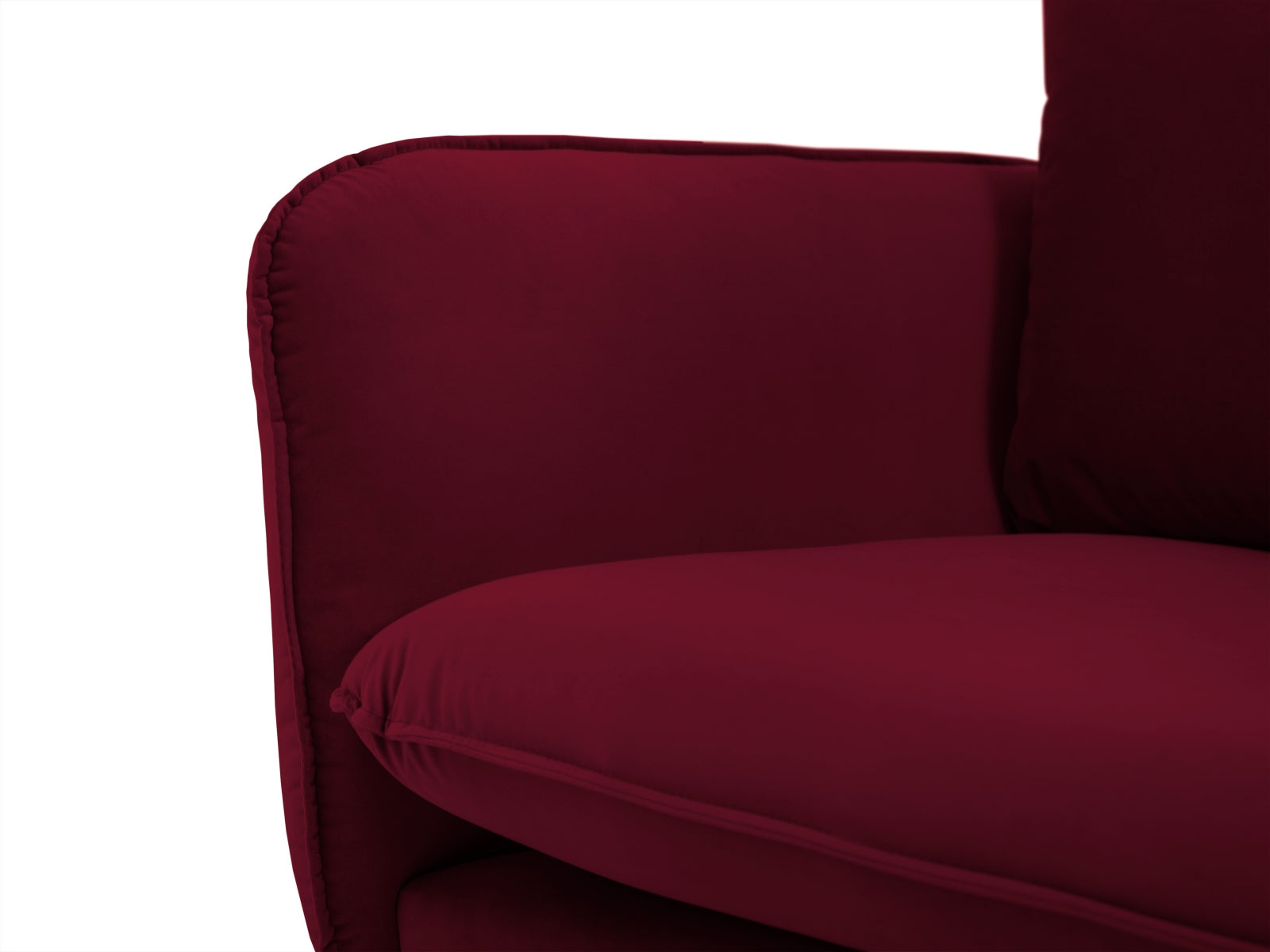 Entdecken Sie das elegante Vienna Velour Ecksofa rechts für 6 Personen. Stilvolles Design, weicher Velourstoff und idealer Sitzkomfort für gesellige Abende!
