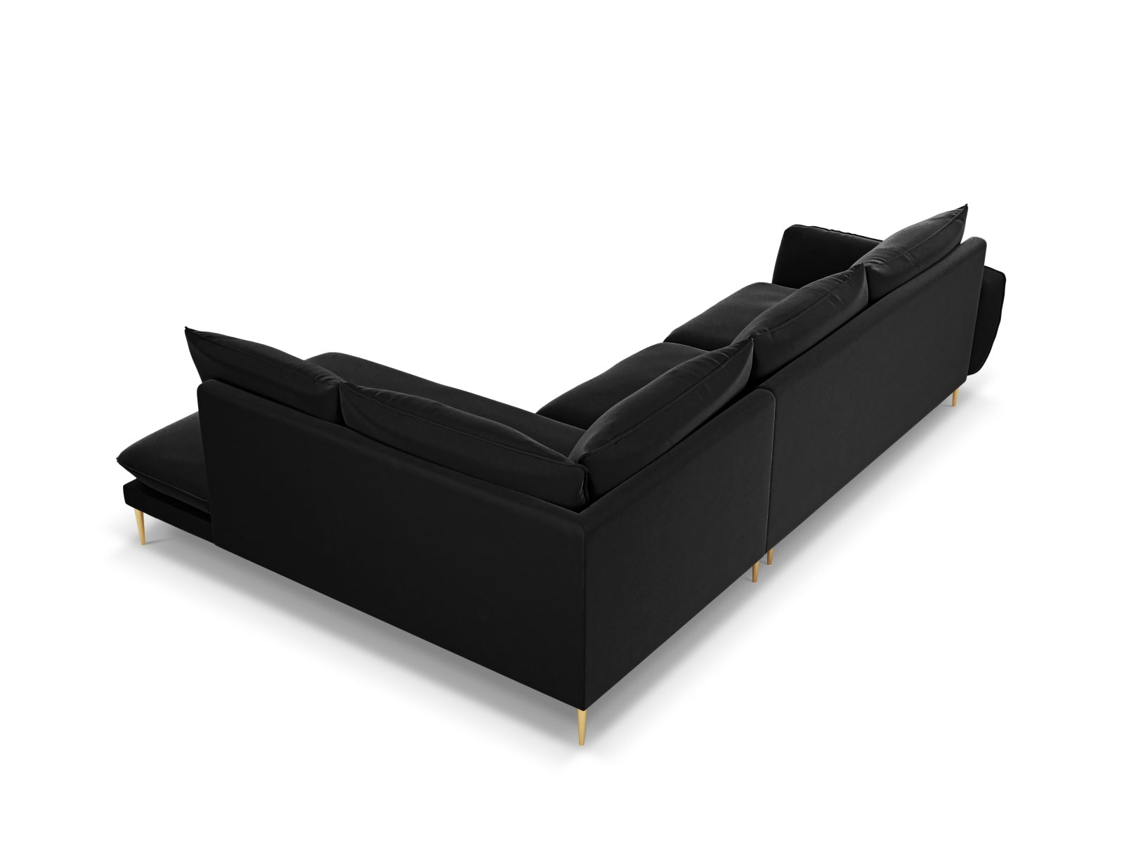 Erleben Sie das Vienna Velour Ecksofa rechts für 6 Personen – ein stilvolles Möbelstück, das Komfort und Eleganz in Ihr Zuhause bringt!