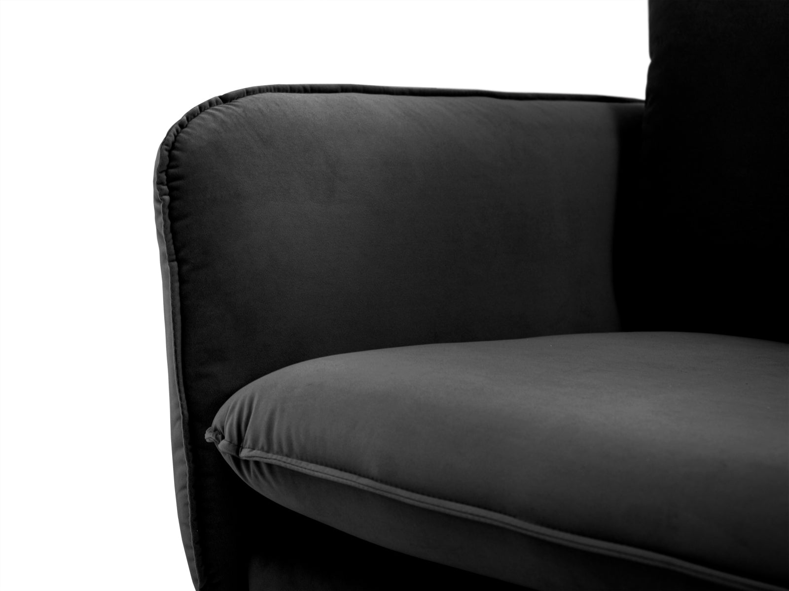 Entdecken Sie das elegante Vienna Velour Ecksofa rechts für 6 Personen – der perfekte Ort für gesellige Abende und entspannte Stunden in Ihrem Wohnzimmer!