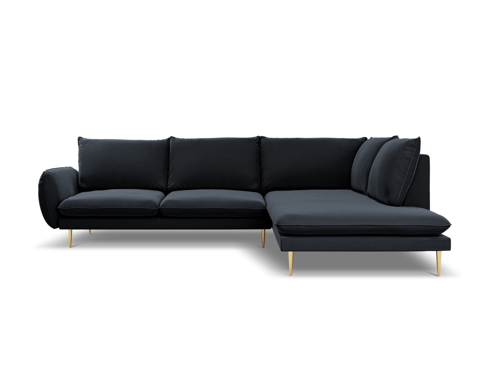 Entdecken Sie das elegante Vienna Velour Ecksofa rechts für 6 Personen. Komfortabel, stilvoll und ideal für Ihr Wohnzimmer – jetzt bei KAQTU!