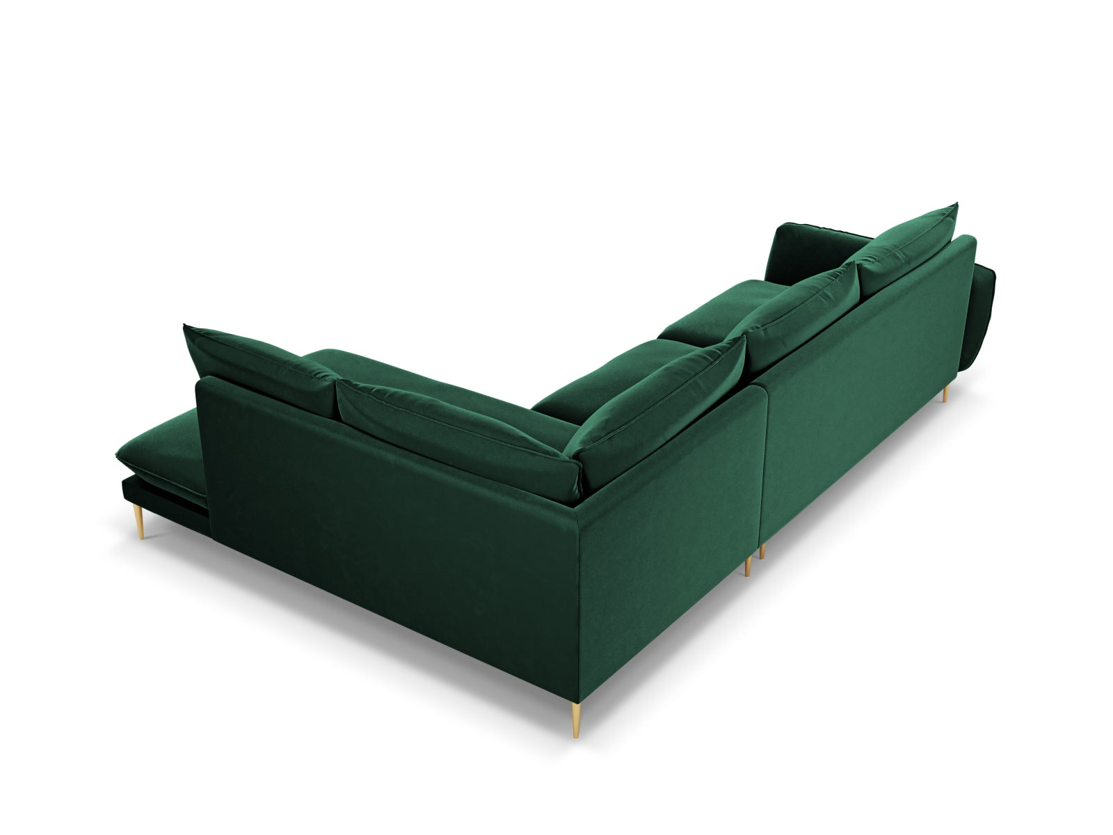 Erleben Sie das Vienna Velour Ecksofa rechts für 6 Personen – ein stilvolles Möbelstück, das Komfort und Eleganz in Ihr Zuhause bringt!