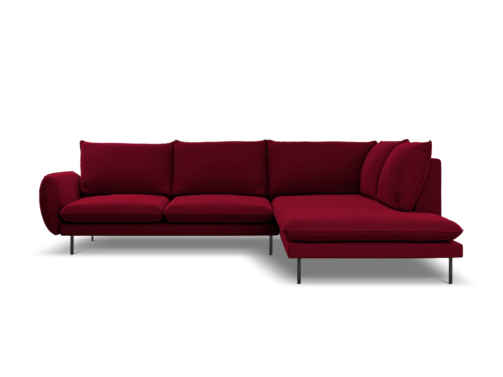 Entdecken Sie das elegante Vienna Velour Ecksofa rechts für 6 Personen. Komfortabel, stilvoll und ideal für Ihr Wohnzimmer!