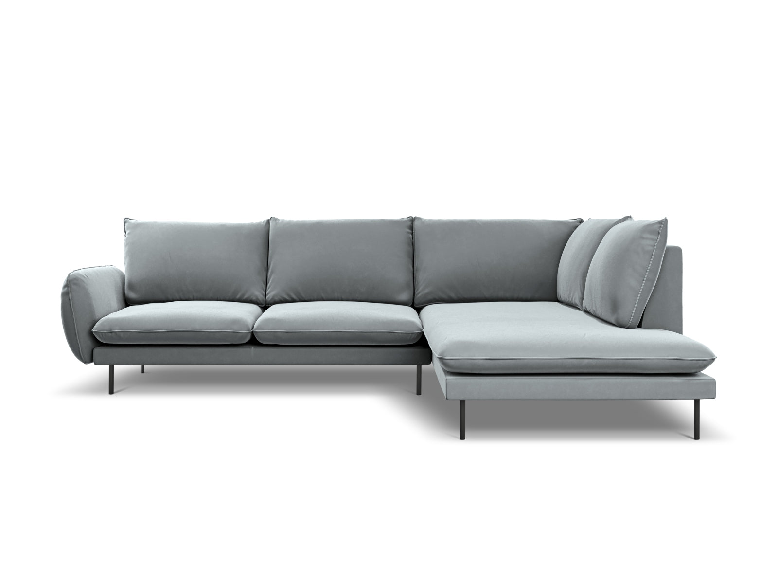 Entdecken Sie das elegante Vienna Velour Ecksofa rechts für 6 Personen. Komfortabel, stilvoll und ideal für Ihr Wohnzimmer!