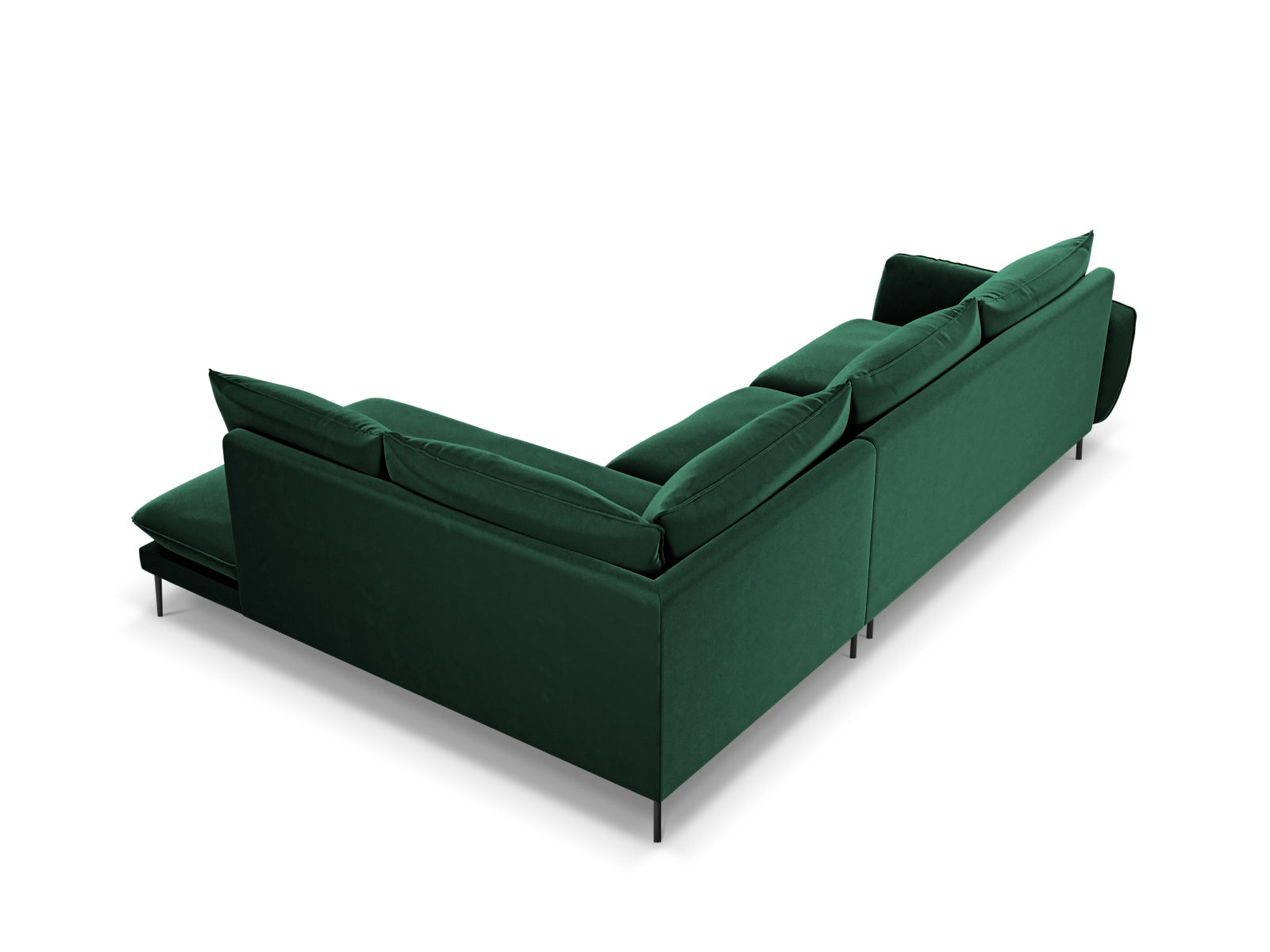 Erleben Sie das stilvolle Vienna Velour Ecksofa rechts für 6 Personen. Komfortabel, langlebig und ideal für gesellige Abende in Ihrem Zuhause.