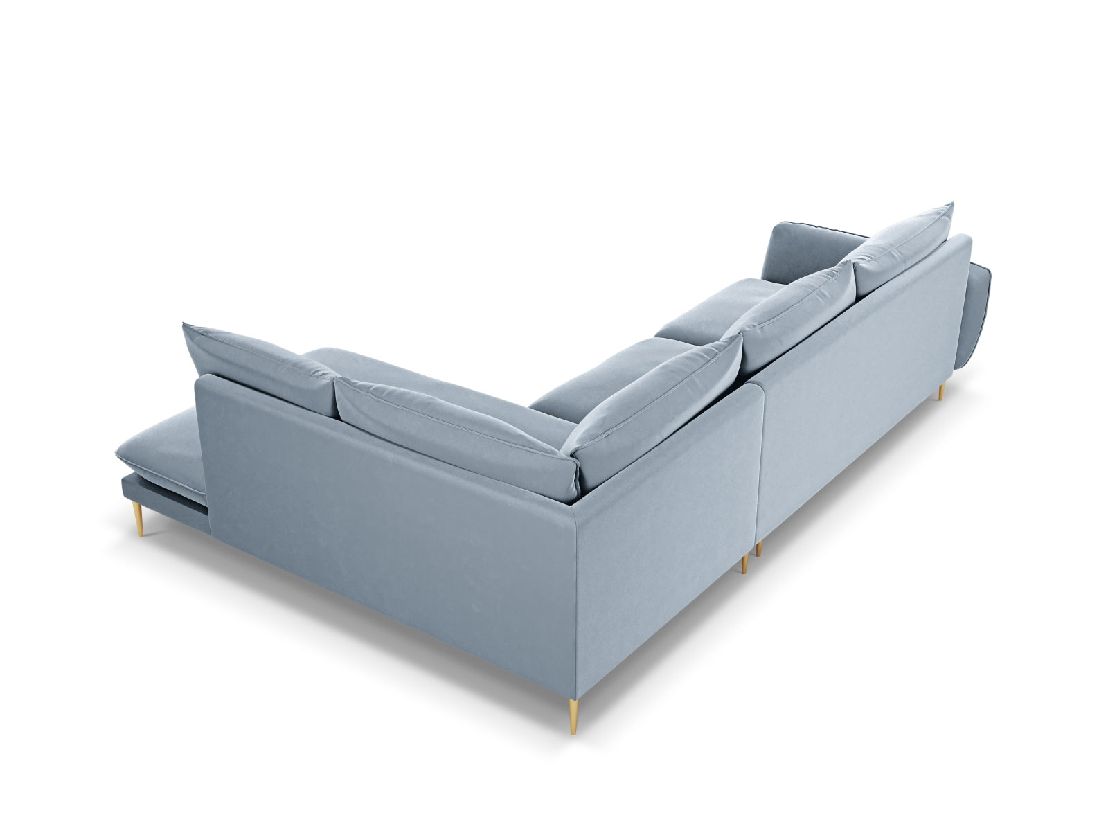 Entdecken Sie das elegante Vienna Velour Ecksofa rechts für 6 Personen von Cosmopolitan Design. Ideal für gesellige Abende und stilvolle Wohnräume!