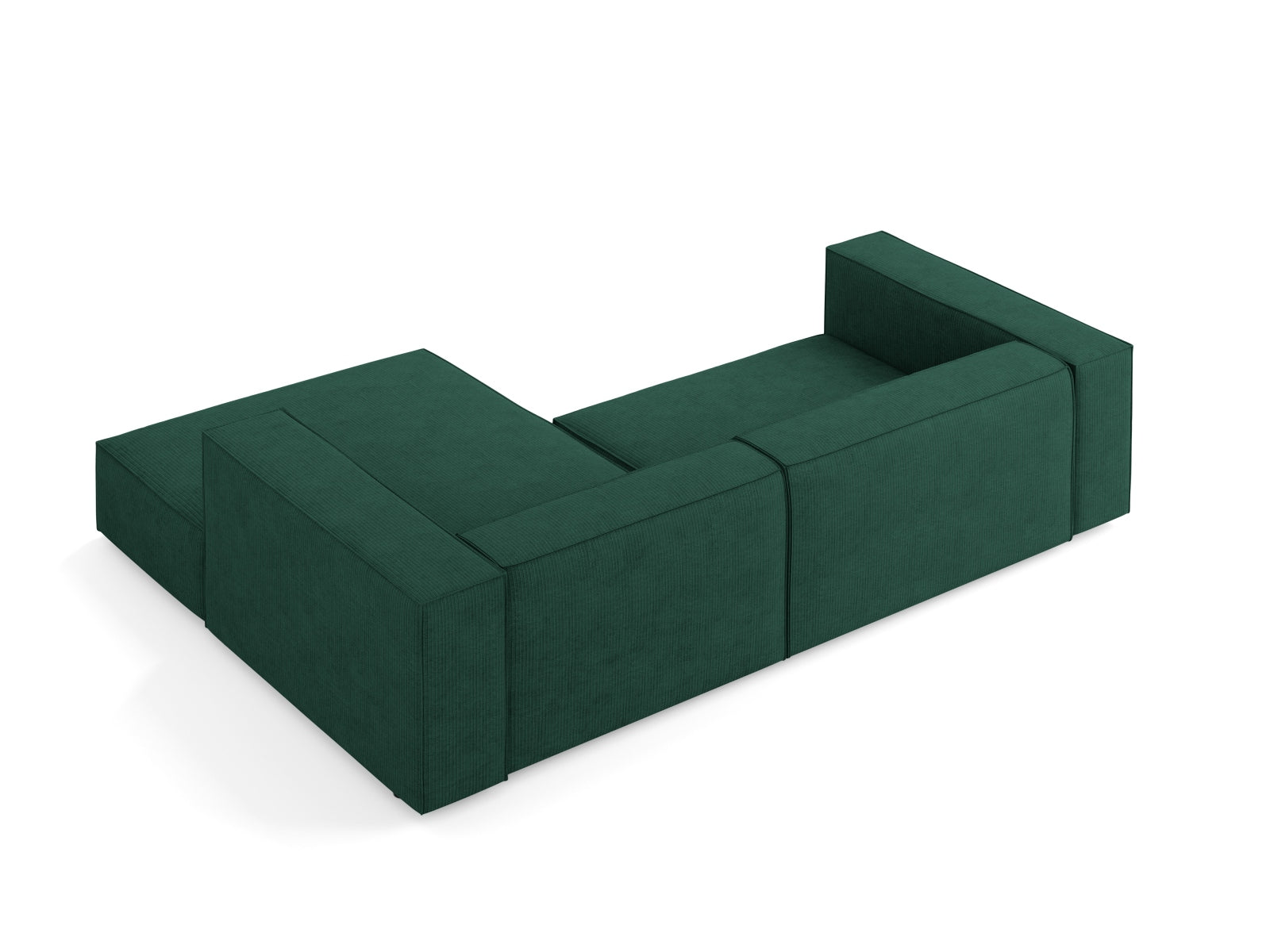Arendal Ecksofa rechts 3 Sitzer in Bottle Green präsentiert im Onlineshop von KAQTU Design AG. Ecksofa rechts ist von Cosmopolitan Design