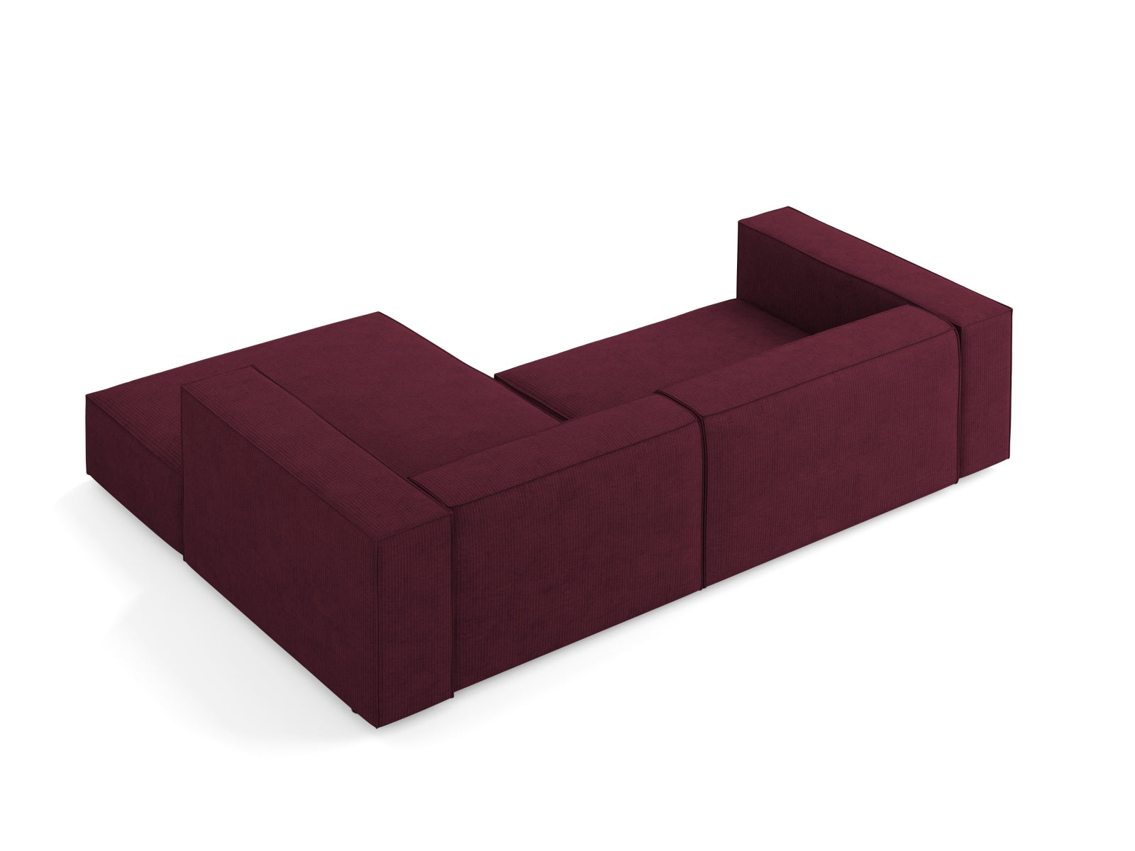 Arendal Ecksofa rechts 3 Sitzer in Ruby präsentiert im Onlineshop von KAQTU Design AG. Ecksofa rechts ist von Cosmopolitan Design