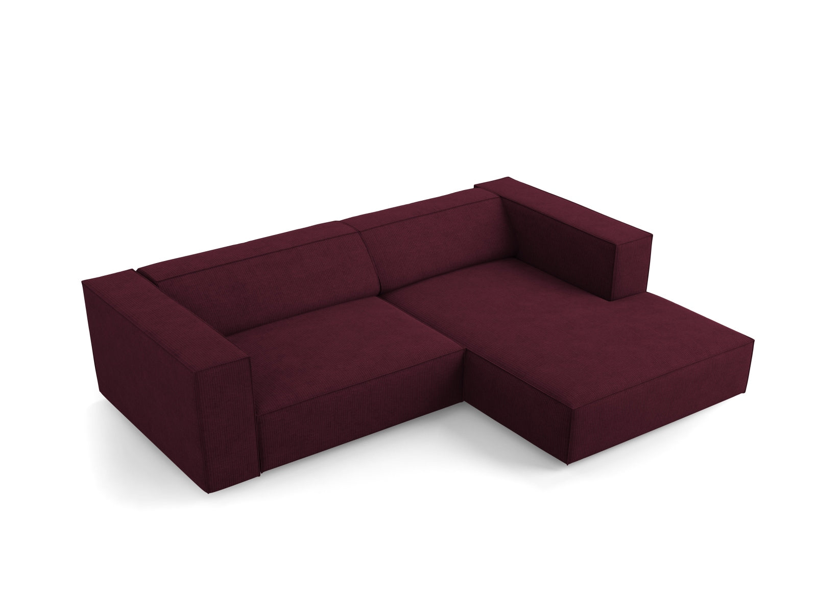Arendal Ecksofa rechts 3 Sitzer in Ruby präsentiert im Onlineshop von KAQTU Design AG. Ecksofa rechts ist von Cosmopolitan Design