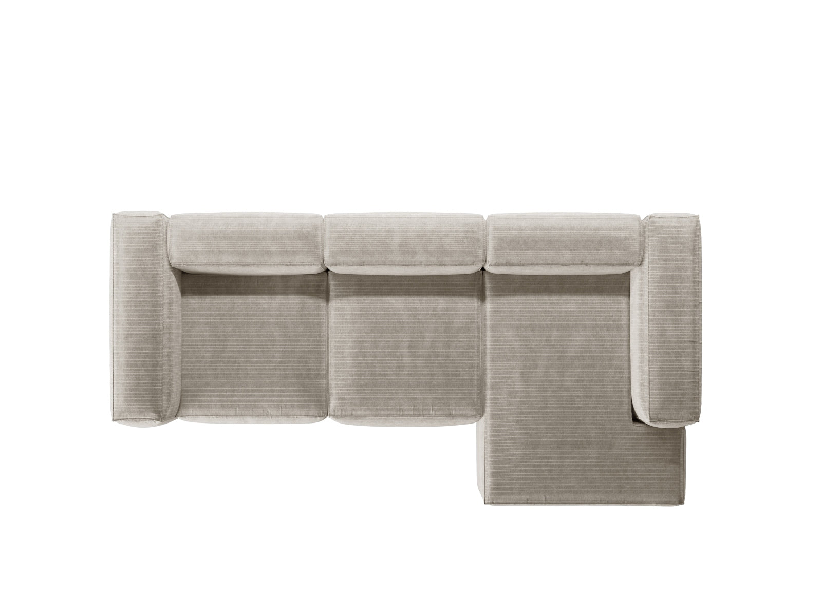 Entdecken Sie das Bergamo Modular Ecksofa rechts von Cosmopolitan Design – ein elegantes 3-Sitzer Sofa, das Komfort und Stil in Ihr Zuhause bringt.