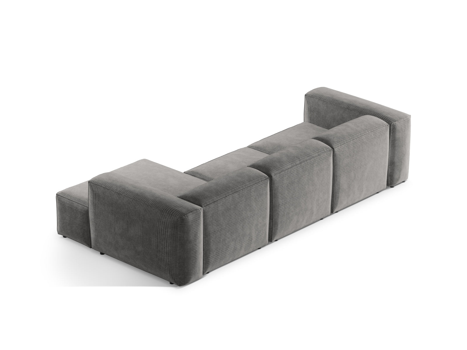 Entdecken Sie das Bergamo Modular Ecksofa rechts von Cosmopolitan Design – ein elegantes 3-Sitzer Sofa, das modernen Stil und höchsten Komfort bietet.