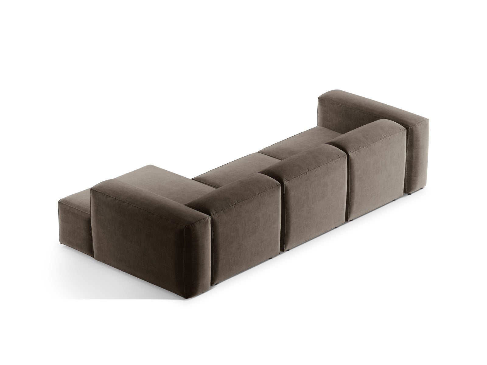 Entdecken Sie das Bergamo Modular Ecksofa rechts von Cosmopolitan Design – ein elegantes 3-Sitzer Sofa, das modernen Stil und höchsten Komfort bietet.