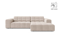 Canapé d'angle Chicago velours droit 3 places 167cm