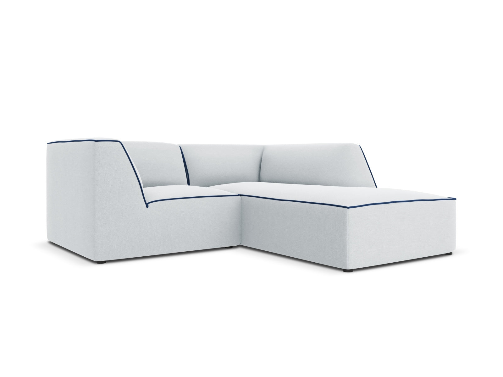 Oslo Modular Ecksofa rechts 3 Sitzer in Light Grey, Royal Blue präsentiert im Onlineshop von KAQTU Design AG. Ecksofa rechts ist von Cosmopolitan Design