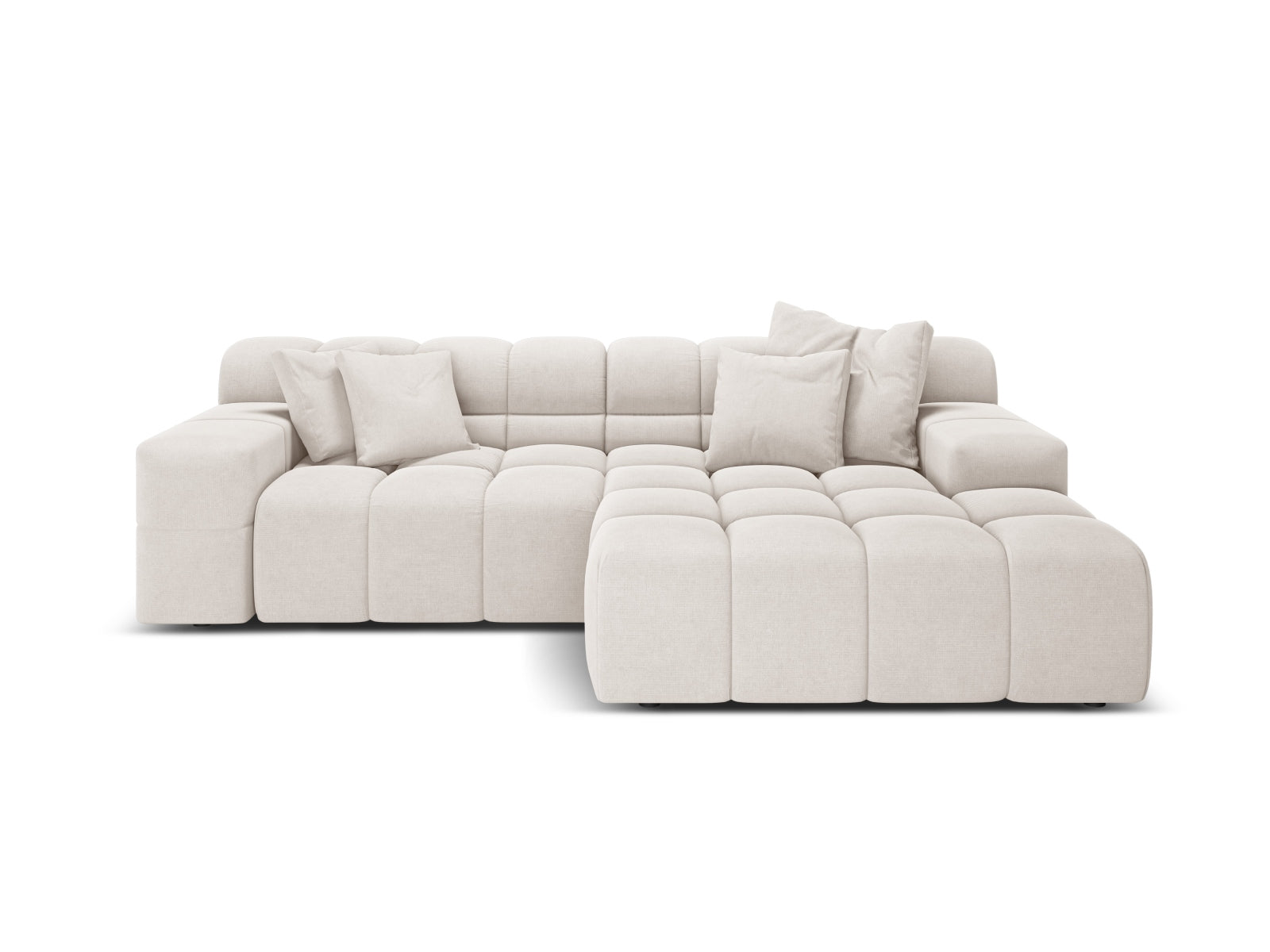 2-Sitzer Ecksofa rechts Hawaii in Light Beige-Moly präsentiert im Onlineshop von KAQTU Design AG. Ecksofa rechts ist von Cosmopolitan Design