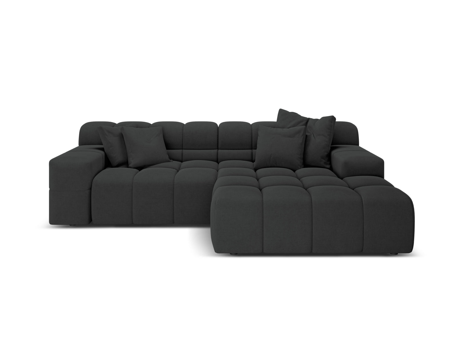 2-Sitzer Ecksofa rechts Hawaii in Anthracite-Moly präsentiert im Onlineshop von KAQTU Design AG. Ecksofa rechts ist von Cosmopolitan Design