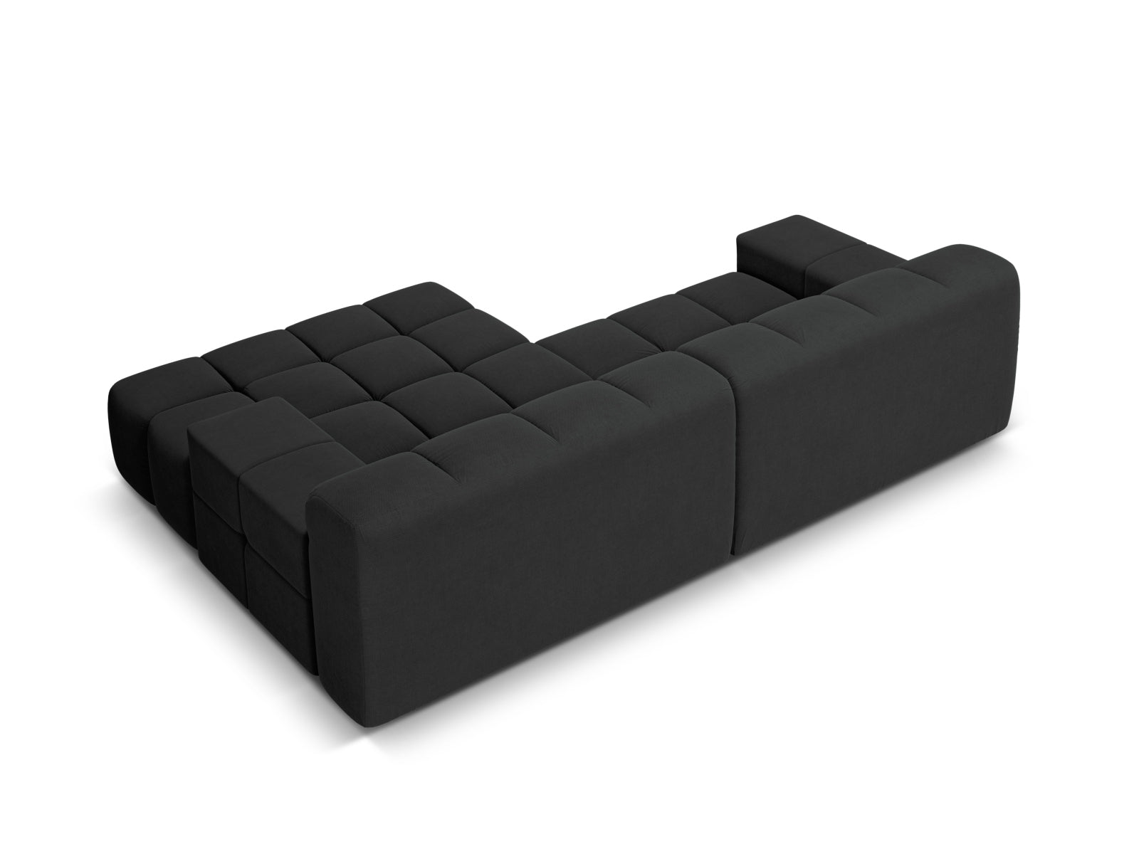 Elegantes 2-Sitzer Ecksofa rechts Hawaii in klassischem Anthrazit, ideal für komfortable Wohnräume und entspannte Stunden.