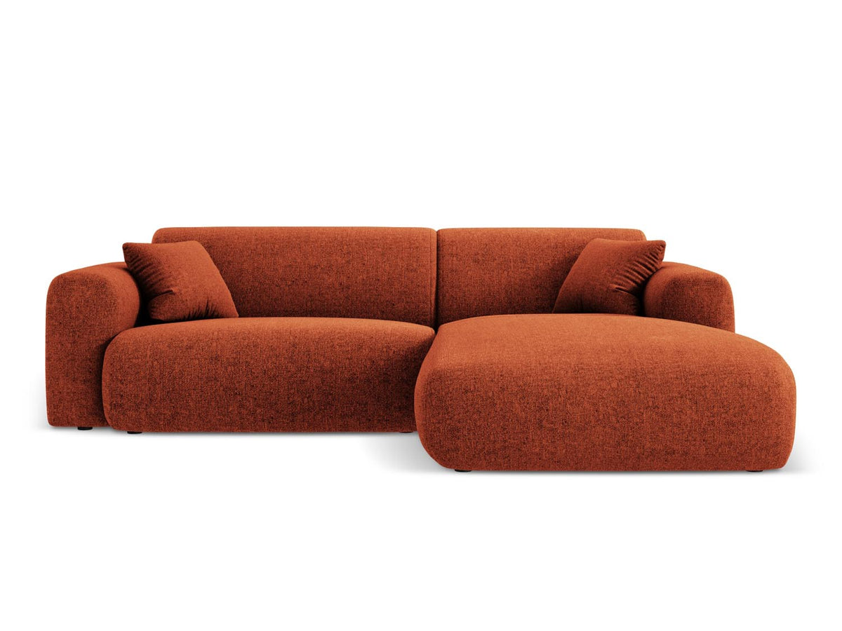 Nolio Ecksofa rechts 4 Sitzer 170cm in Terracotta-Haga präsentiert im Onlineshop von KAQTU Design AG. L-Sofa rechts ist von Cosmopolitan Design